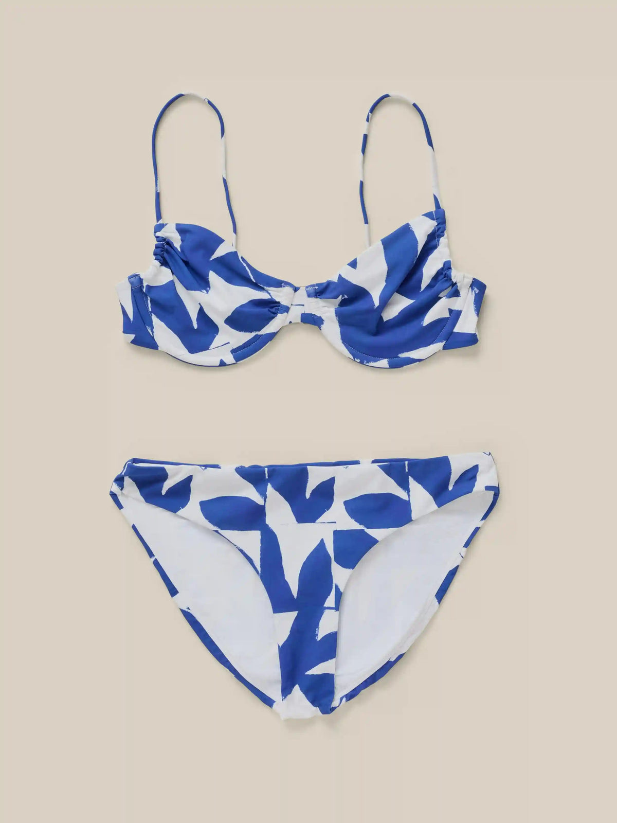 Seascape Bottom - Summer Leaves Blue