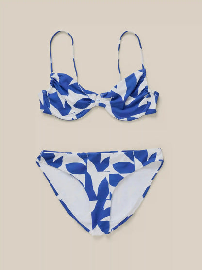 Soleil Top - Summer Leaves Blue