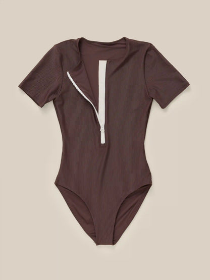Surfseeker Rash Guard - Seal Brown