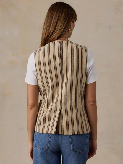 Summit Vest - Treeline Stripe