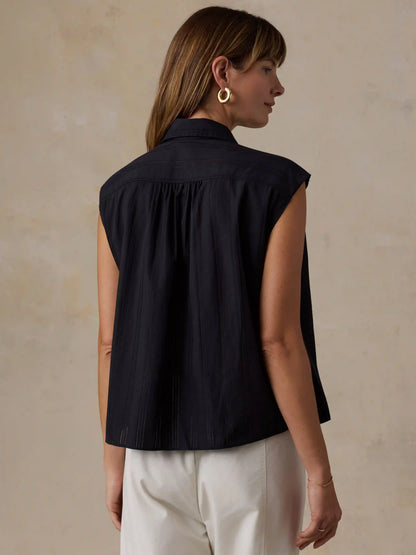 Heirloom Dobby Lucia Top - Black