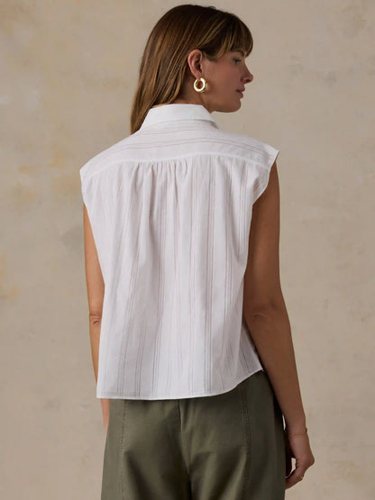 Heirloom Dobby Lucia Top - White