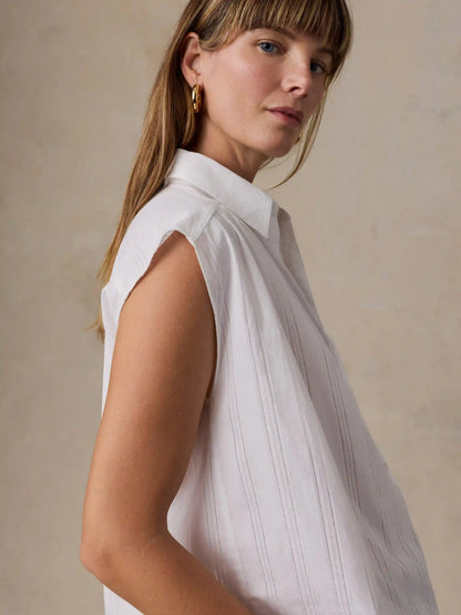 Heirloom Dobby Lucia Top - White