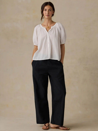 Voile Lettie Top - White