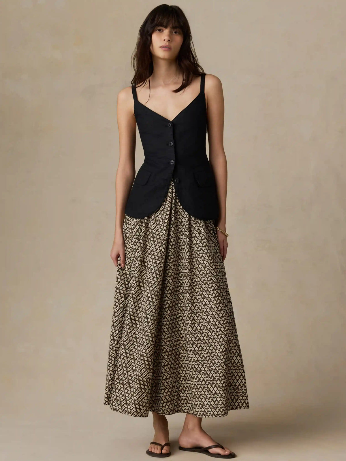 Sun Strider Linen Milo Vest - Black