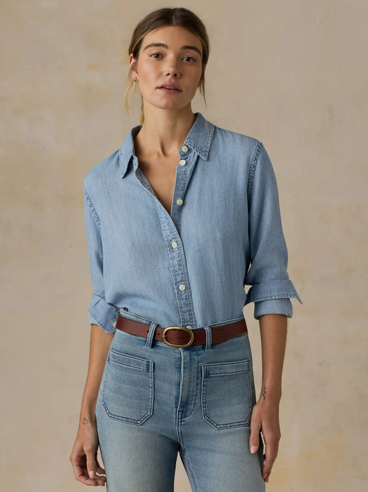Tried & True Chambray Shirt - Mid Wash