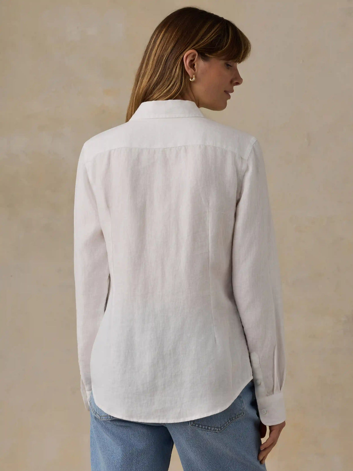 Laguna Linen Classic Shirt - White