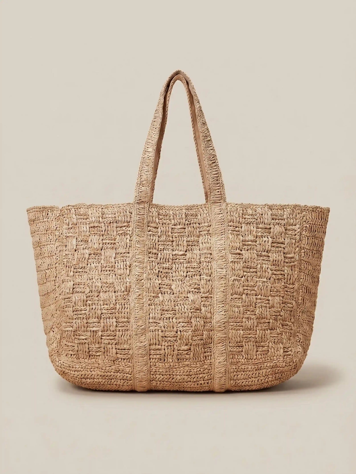 Straw Market Tote - Natural