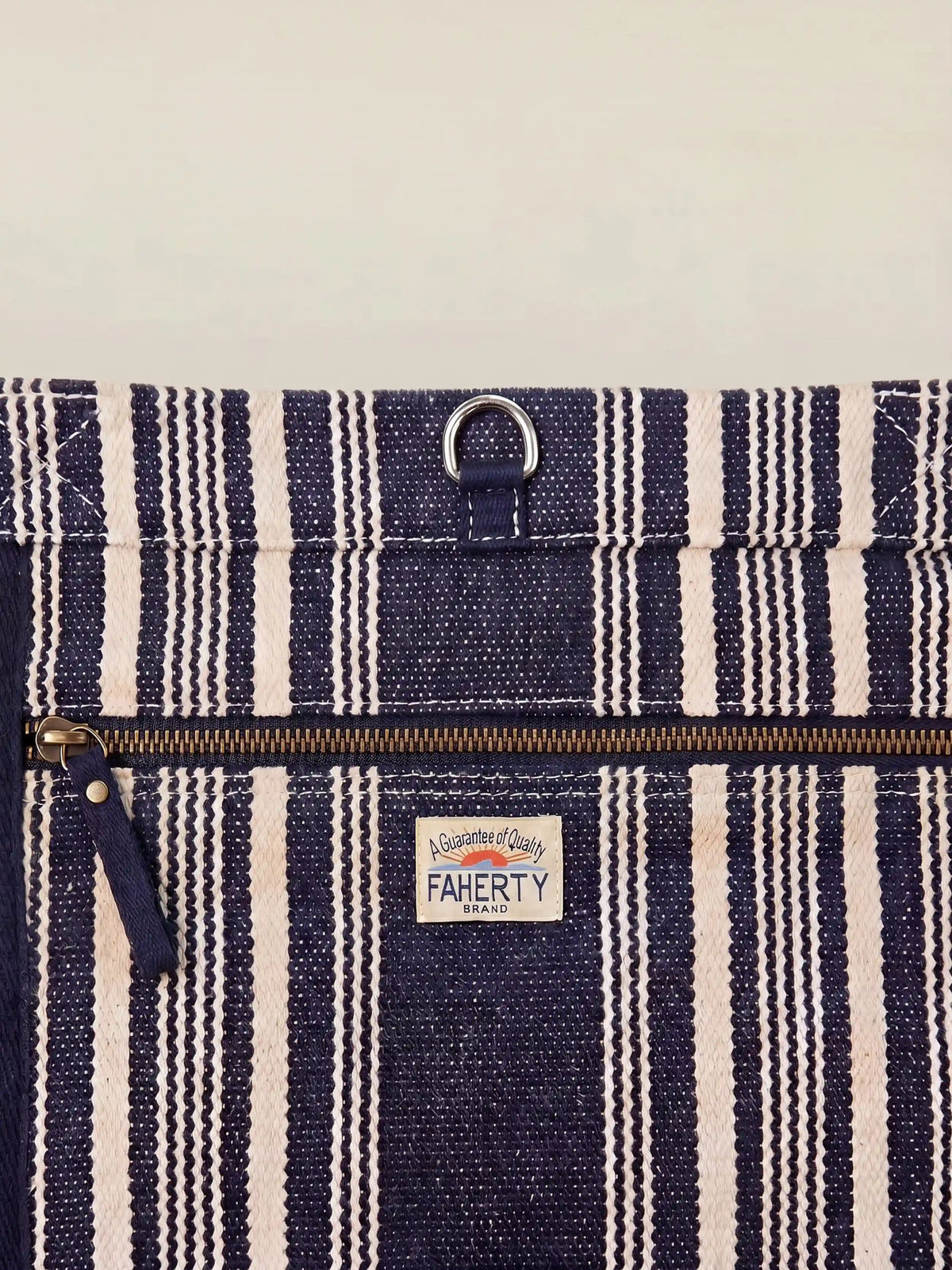 Dune Stripe Beach Tote - Peacoat
